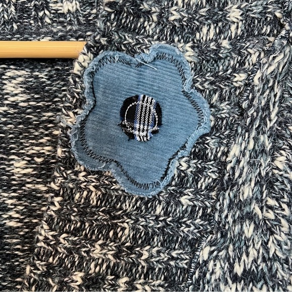 Vintage Y2K Valentine Patchwork Sweater Bell Sleeve Size Small - Picture 7 of 10